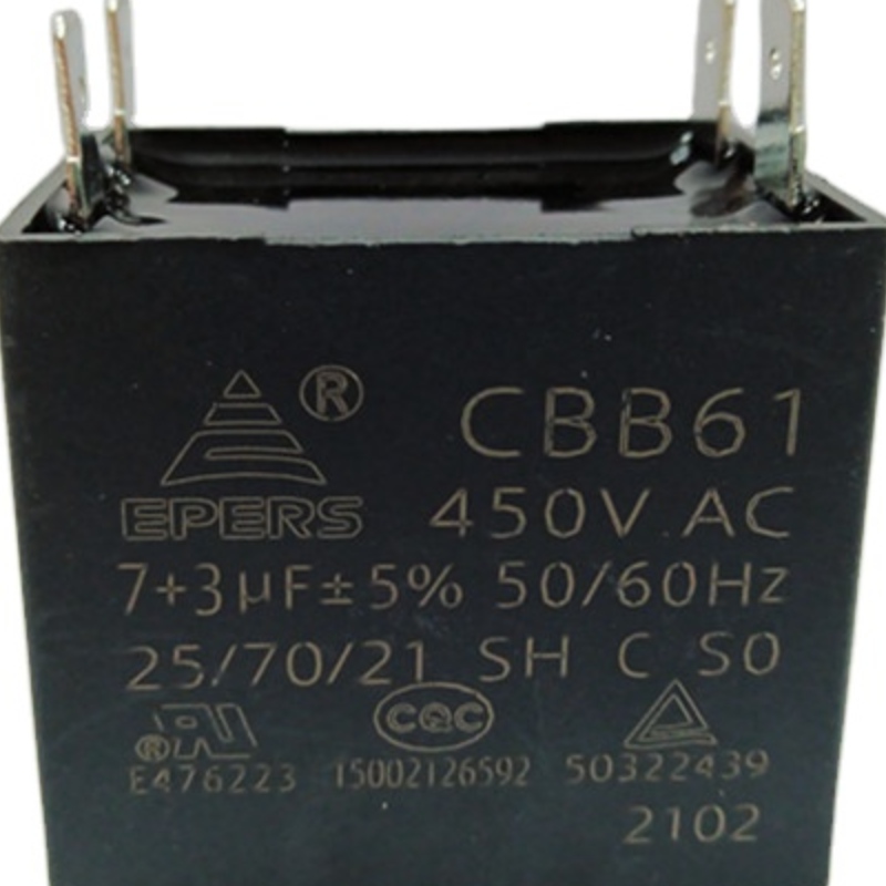 Novo Produto 7+3uf 450V 25/70/21 SH C S0 CBB61 capacitor
