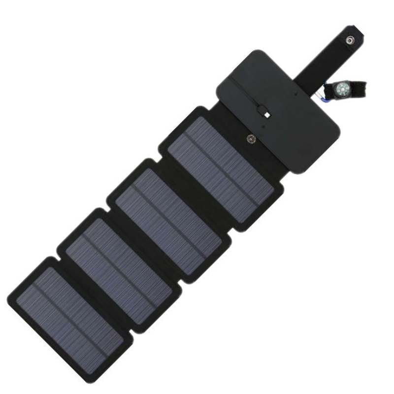 5W impermeável portátil dobrável dobrável do painel solar do painel ao ar livre com carregador de USB