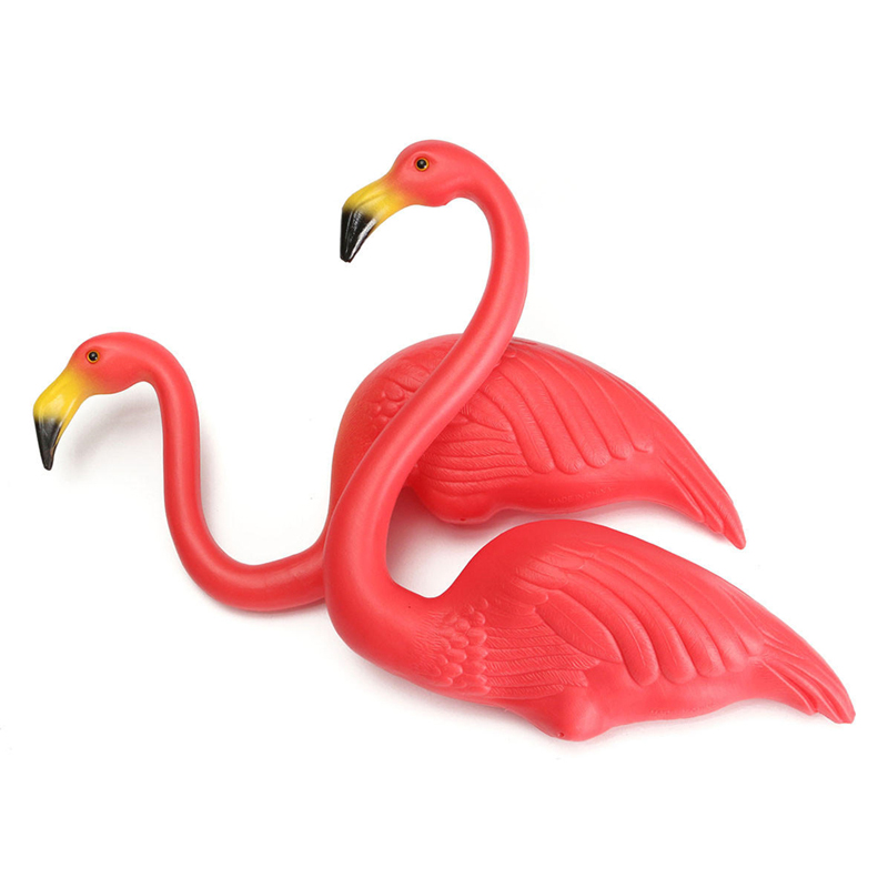 Flamingo rosa jardim plástico jardim gramado arte ornamentos retro brinquedo decoração