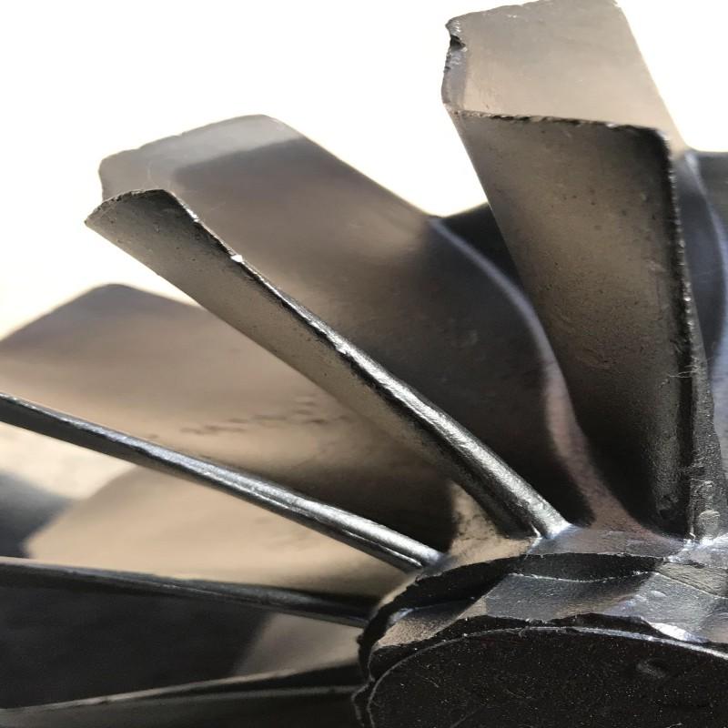 Análise da lâmina de turbina a gás industrial