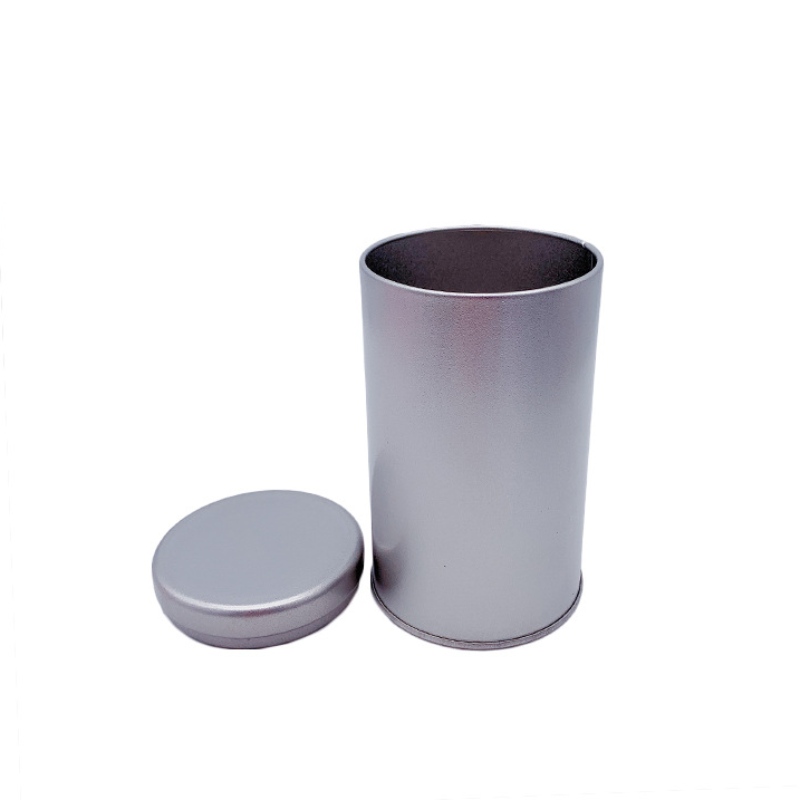 Lata de lata de janela de grau de alimentos em forma redonda para o chá (65mm * 115mm)