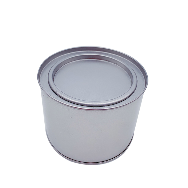 Fábrica Personalizado redondo proteção ambiental caixa de lata de alimentos lata de qualidade com tampa plugue (100mm * 75mm)