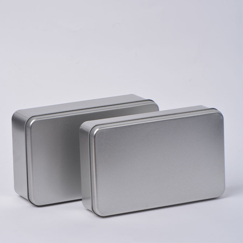 Caixa de armazenamento do metal da caixa de lata do retângulo do alimento 180 * 110 * 40mm