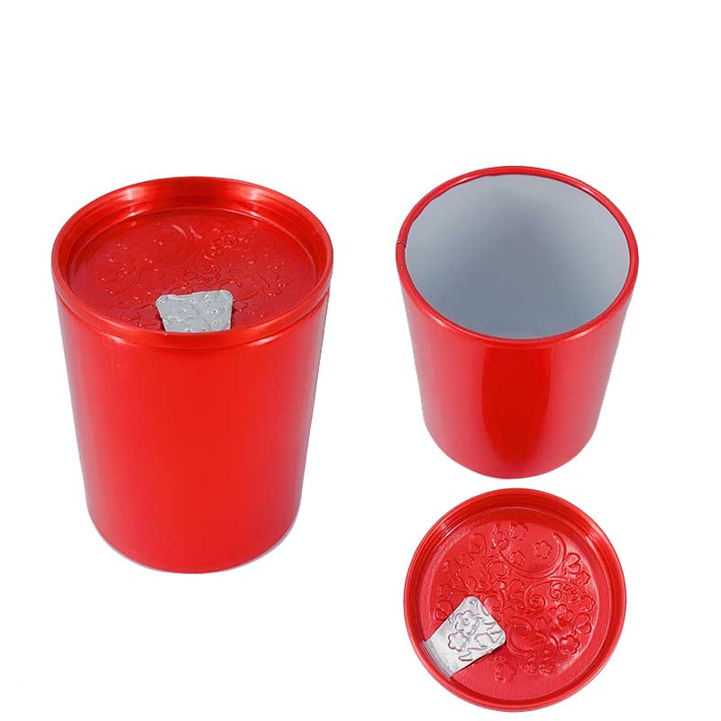 Caixa de embalagem de metal de doces Fácil de transportar chá pode 45 * 60mm