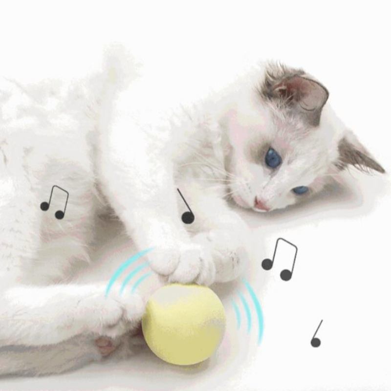 Amazon \\ 's New Pet gravitacional chamada bola gato auto-hey suprimentos anti-chato provocam o gato vara menta bola de brinquedo