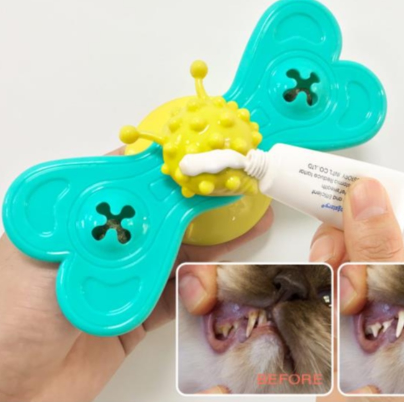 Gato moinho de vento brinquedo engraçado massagem gato gato brinquedos com catnip esfera dentes limpeza pet Products
