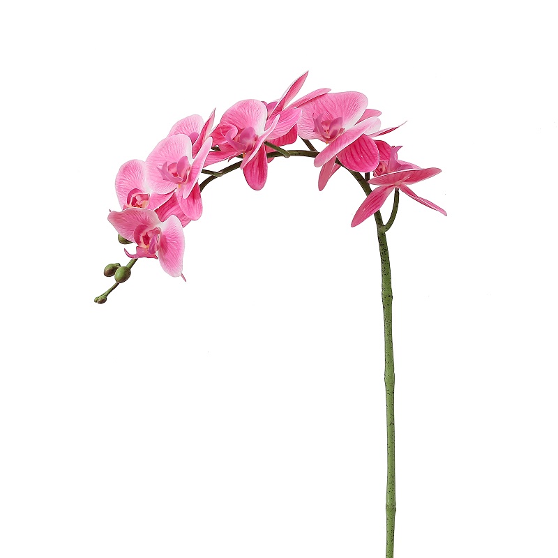 Venda quente única ramo artificial orquídea
