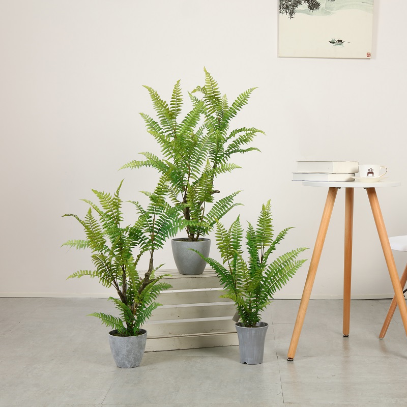 Árvore artificial de planta artificial plantas falsas realistas com potenciômetro para venda