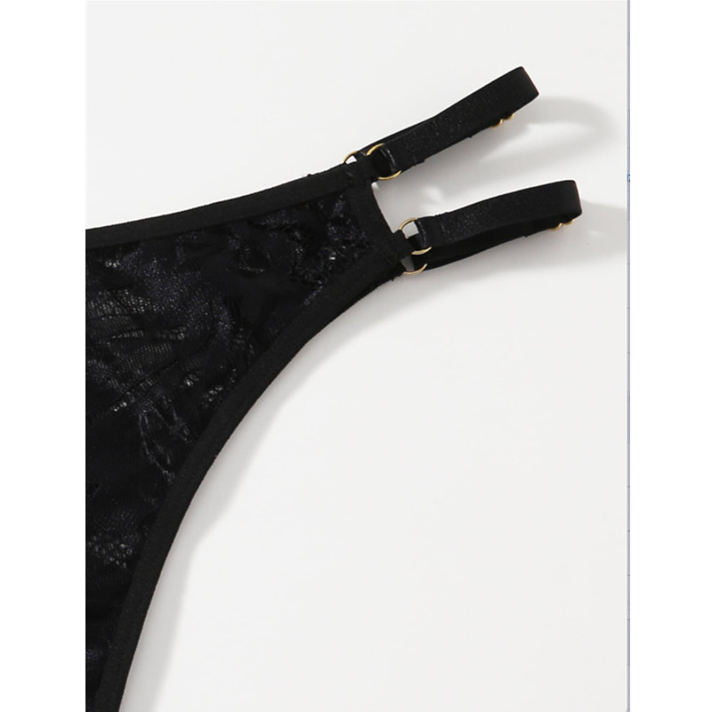 Nova moda quente preta oca out lace malha mulheres mini vestido sexy lingeri