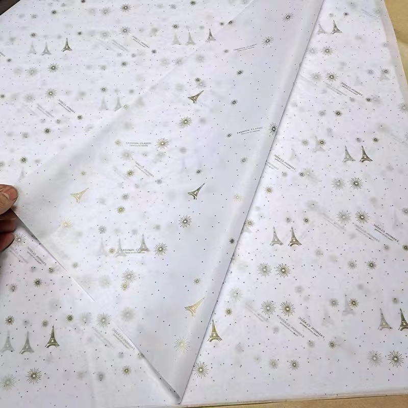 Papel de embrulho impresso papel de tecido personalizado logotipo impresso 14g/17g papel tecido de papel de papel multicolor papel de tecido multicor