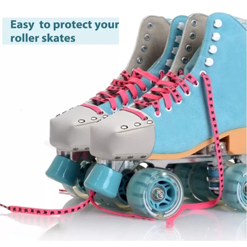 Novo PU de couro de couro protetores de guarda roller skate tampa sapatos cobertura colorido