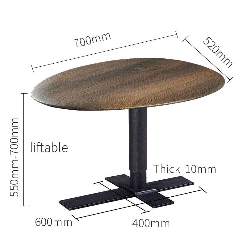 Tabela ajustável do lado do sofá ajustável da altura ajustável da altura do elevador da mesa de café danoz