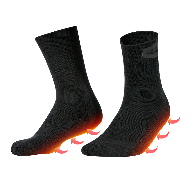 Fornecimento de fábrica 2200mAh meias aquecidas para andar de caça ciclismo camping caminhadas