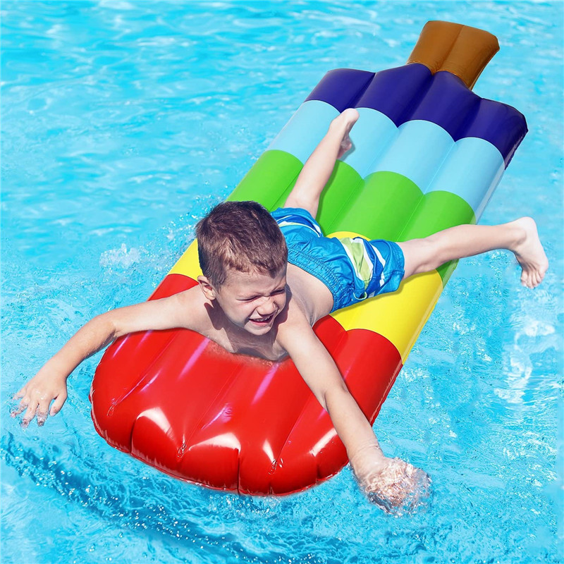 Flutuador inflável do gelado, cama da bola do flutuador da piscina, forma inflável do gelado do brinquedo do PVC
