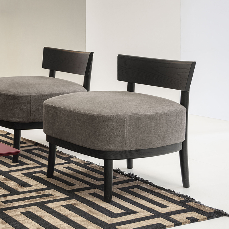 Conjunto de móveis de design moderno Estofado Casa Lounge Quadro de Madeira Acento Sofá Sofá