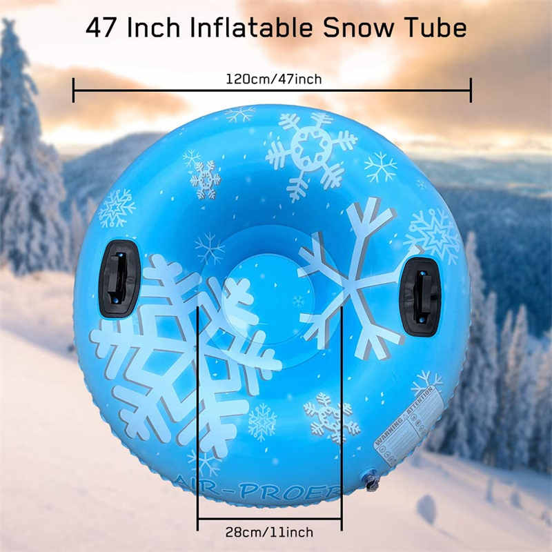 Brinquedos exteriores infláveis ​​do inverno, resistente a frio engrossado, tubo inflável do PVC
