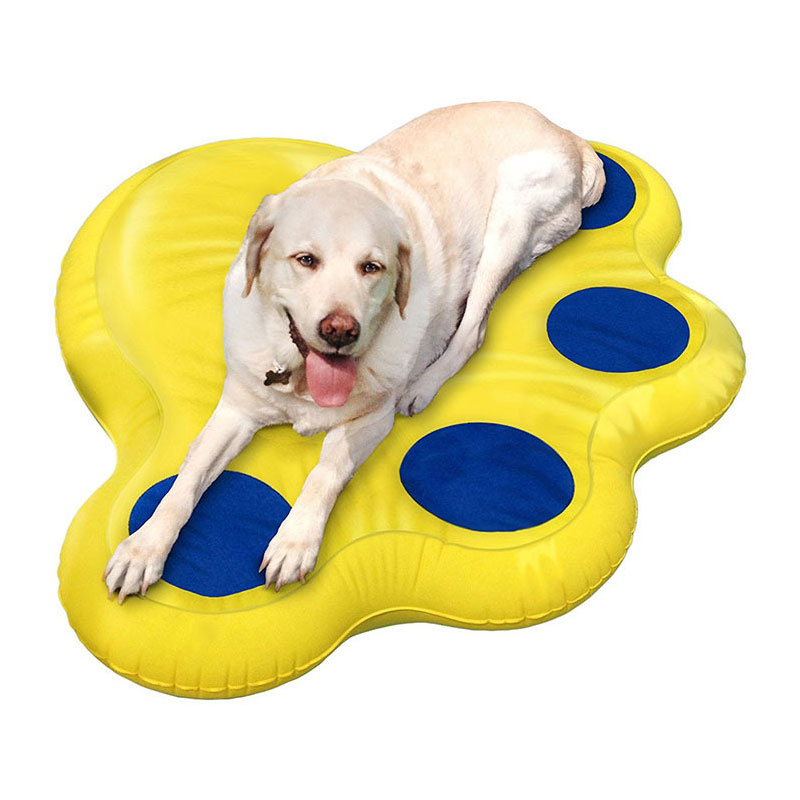 Factory PVC inflável flutuante pet fileira para cão, cão flutuador para piscina, estadia inflável flutuador seco para cães