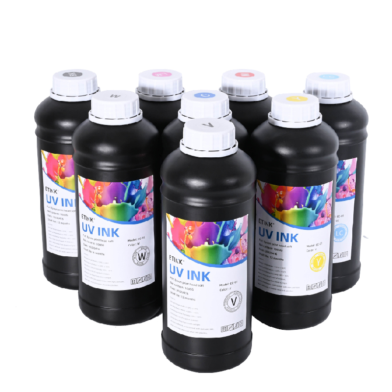 A tinta macia liderada por UV é adequada para a cabeça de impressão Epson para imprimir PVC TPU