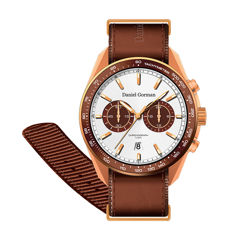 2022 Daniel Gormandg9005 Luxury Men Watches Logo Personal Automático Aceto Aço Antelhado Tourbillon Watch Mechanical Watch