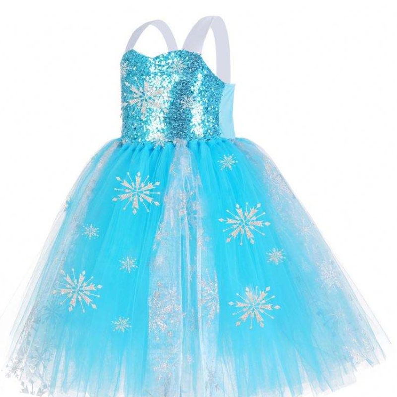 Vestido de 3-11 anos de idade de traje de halloween azul vestidos unicórnios vestidos princesas saia tutu