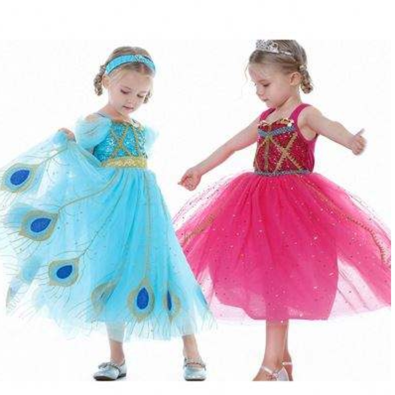 Baige Newjasmine Princess Dress Dress Halloween Cosplay Costume Kids Festy Dress Bx8140