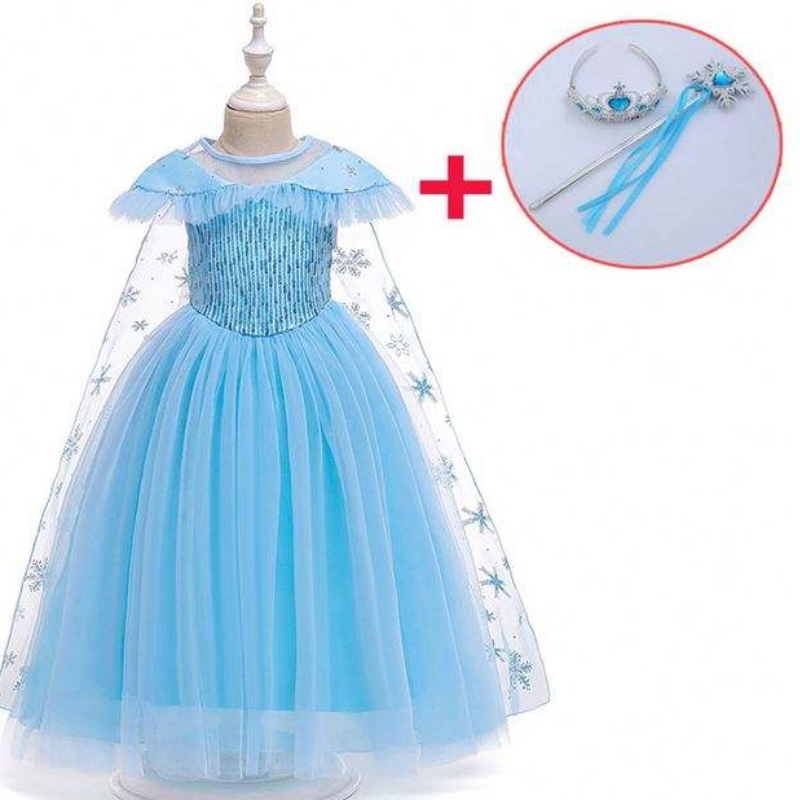 Novo produto Princess fantasia crianças massqueade elsa anna moda feminina fantasia de festa garotas