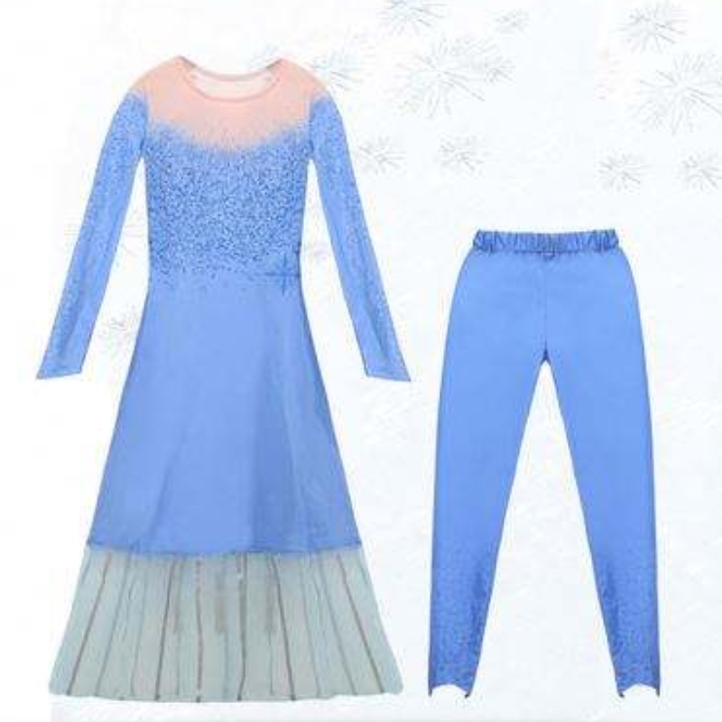 Garotas Princess Dress Party Elsa Carnival Frozen 2 Elsa Anna Princesa Dresses Fantasia Fantas