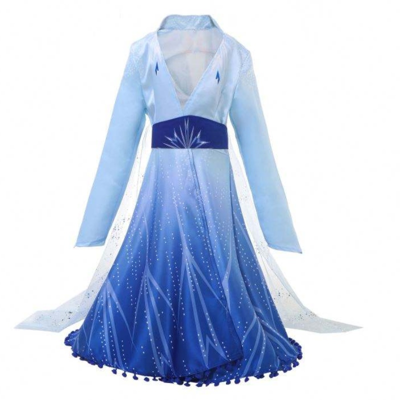 Nova chegada elsa vestido congelado princesa elsa fantasia para meninas