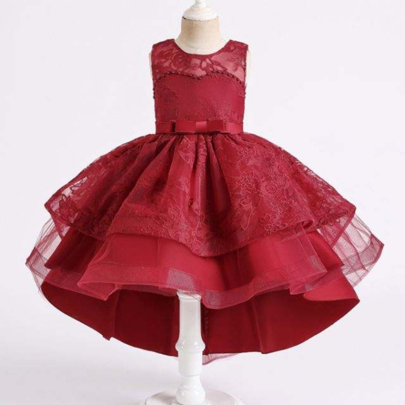 New Design Party Wear Dress For Baby Girl Children Rous Girls Dress Dress Girls Vestidos denoite 2158