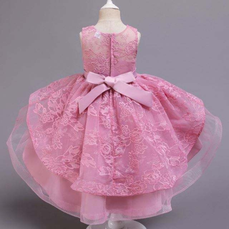 New Design Party Wear Dress For Baby Girl Children Rous Girls Dress Dress Girls Vestidos denoite 2158