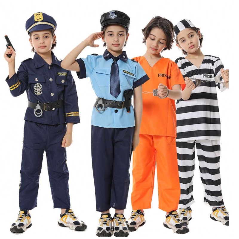 Vestido de Halloween Policial Fretend Play Set Caso da polícia para meninos HCBC-005