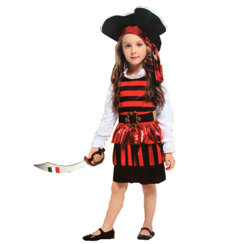 Amazon Hot Sale Cosplay Costume Halloween Pirate Party Roupos para crianças
