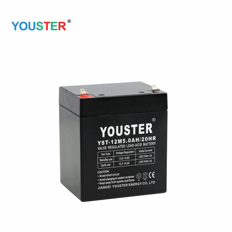 Youster Long Life AGM selado com chumbo-ácido UPS Bateria 12V 5AH Backup Battery