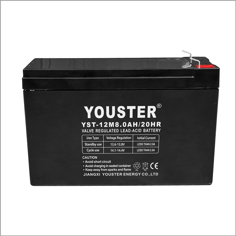 Youster de alta capacidade de manutenção grátis12v8.0ah Bateria solar selada USP Bateria de chumbo ácido