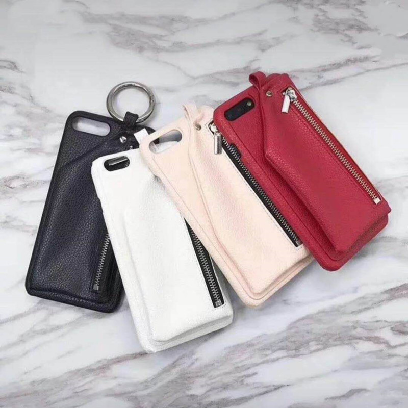 Apple iPhone 8 Caso de proteção para celular, caixa de proteção de couro manual, bolsa de celular de armazenamento de carteira pequena, resistência a quedas e couro resistente à vibração China China Red Teleple Case