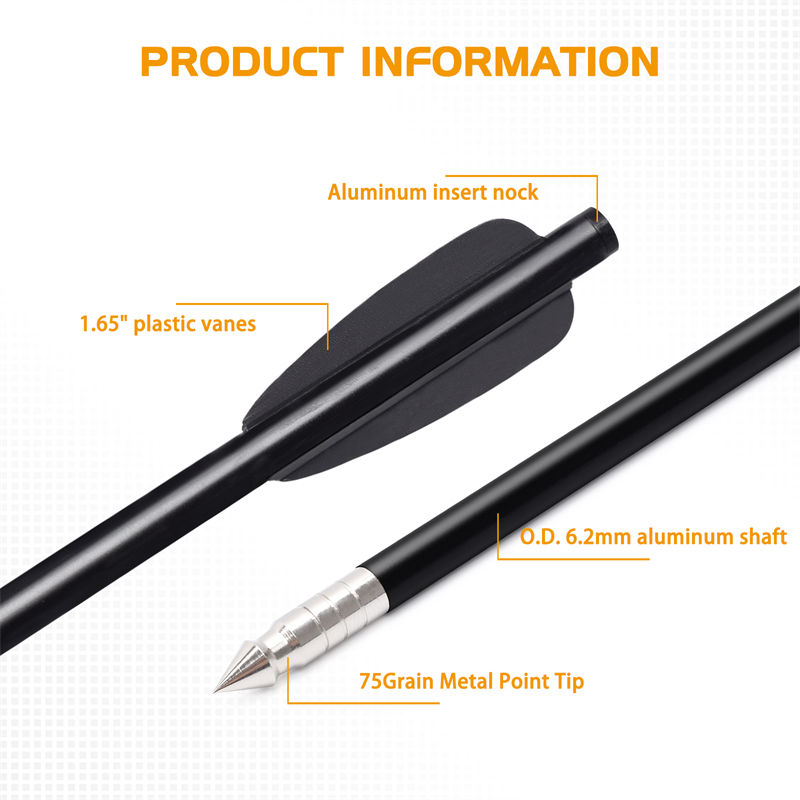 Novos parafusos de seta de alumínio