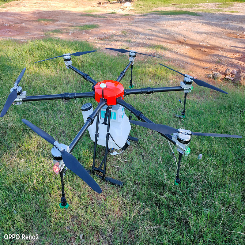6-eixos 22kg Fertilizando o drone agrícola Agricultura do drone de pulverização