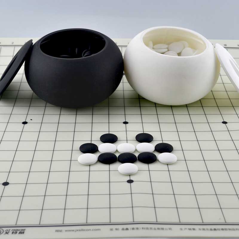 Silicone Weiqi Board Weiqi Game Stones Pieces Educational Toy