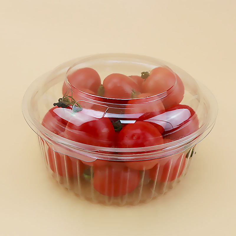 Caixa de frutas de armazenamento de embalagem de embalagem de embalagem de frutas transparentes descartáveis ​​plásticas descartáveis