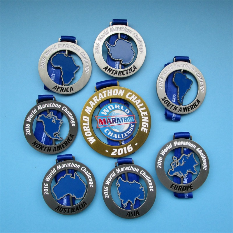 Medalha do desafio da maratona mundial de 2016