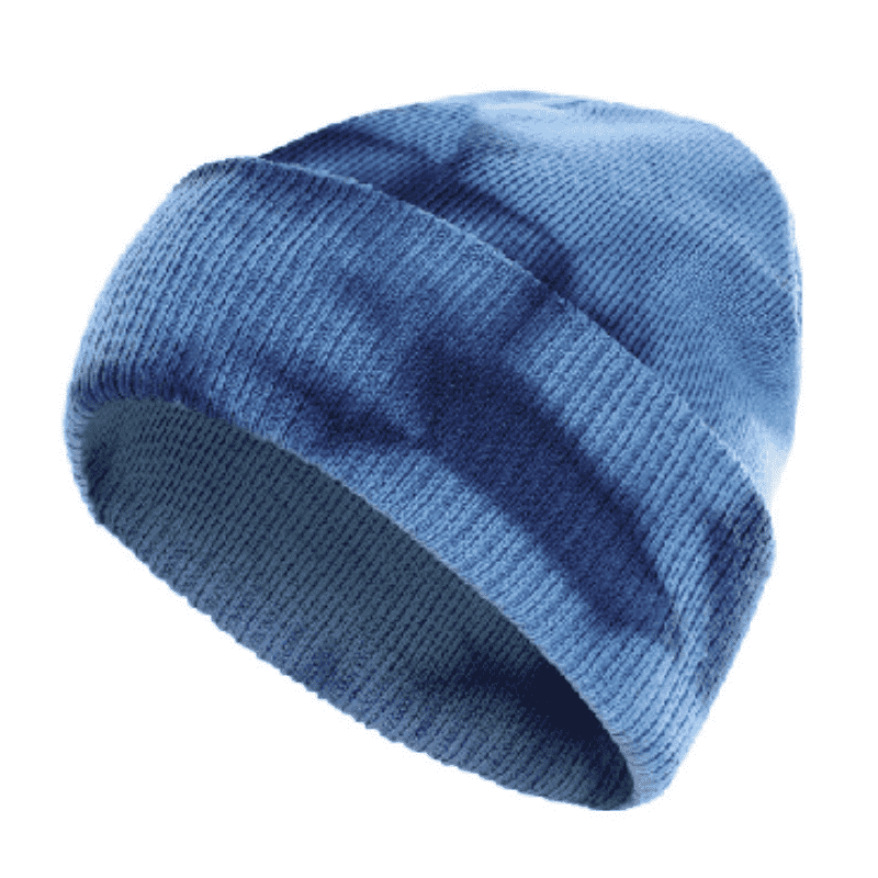 Chapéu de malha de tie-dye