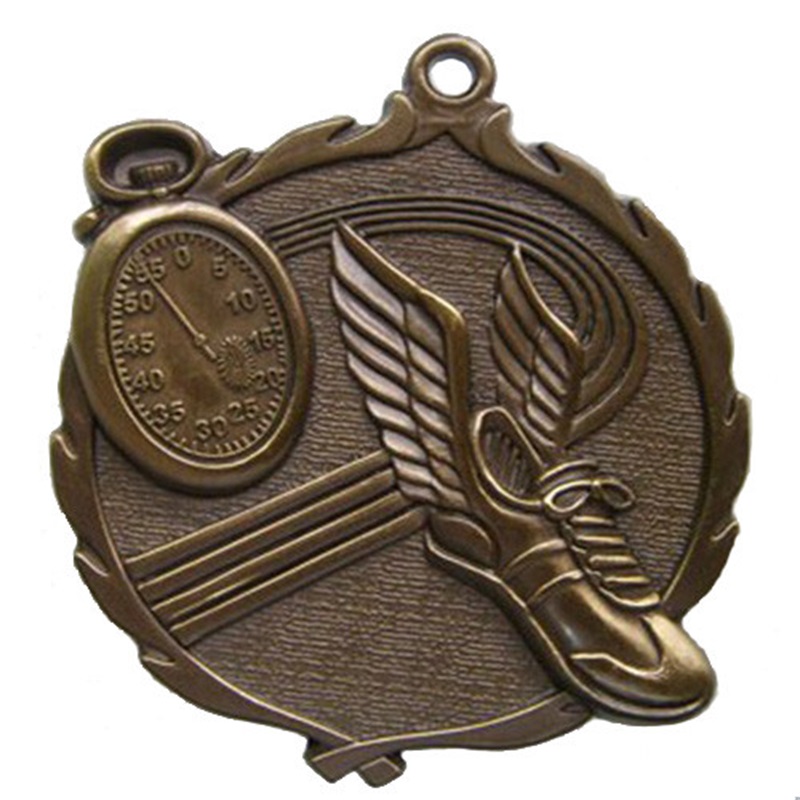 Medalha esportiva de maratona antiga de vôlei de futebol de futebol
