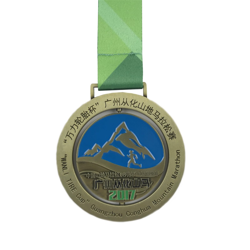 Design perfeito logotipo personalizado 4D Medalhas esportivas e medalhas comemorativas de fita