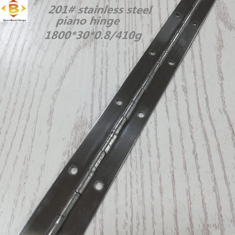 Tamanho padrão da dobradiça longa 201#72 ''*1,2 Piano de aço inoxidável dobradiça contínua gabinete de piano de linha de linha dobradiça