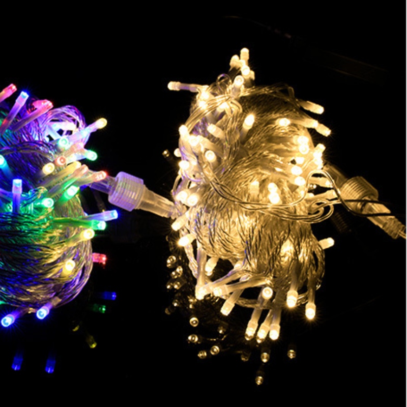 Luzes de Natal led Luzes de fadas ao ar livre à prova d'água para o anonovo ano de casamento luzes decoração