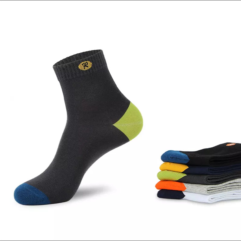 Design simples meias respiráveis ​​homens denegócios personalizados meias