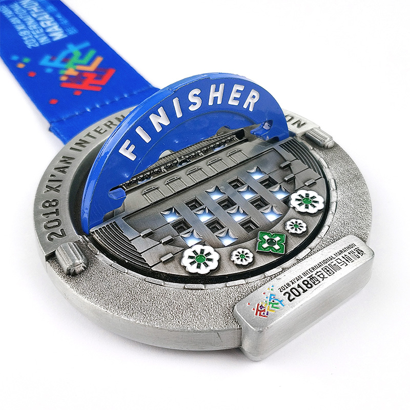 Medalha de maratona esportiva personalizada de medalha atlética personalizada