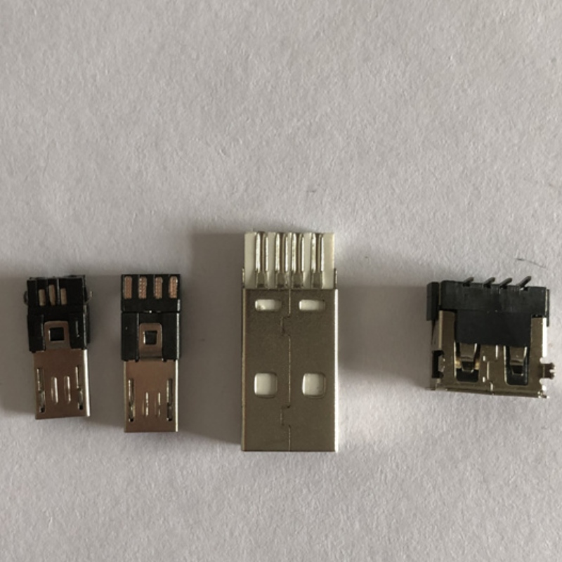 ICKEL PLATED USB TIPO A CAIXO 3 em 1 PC Adaptador DIY
