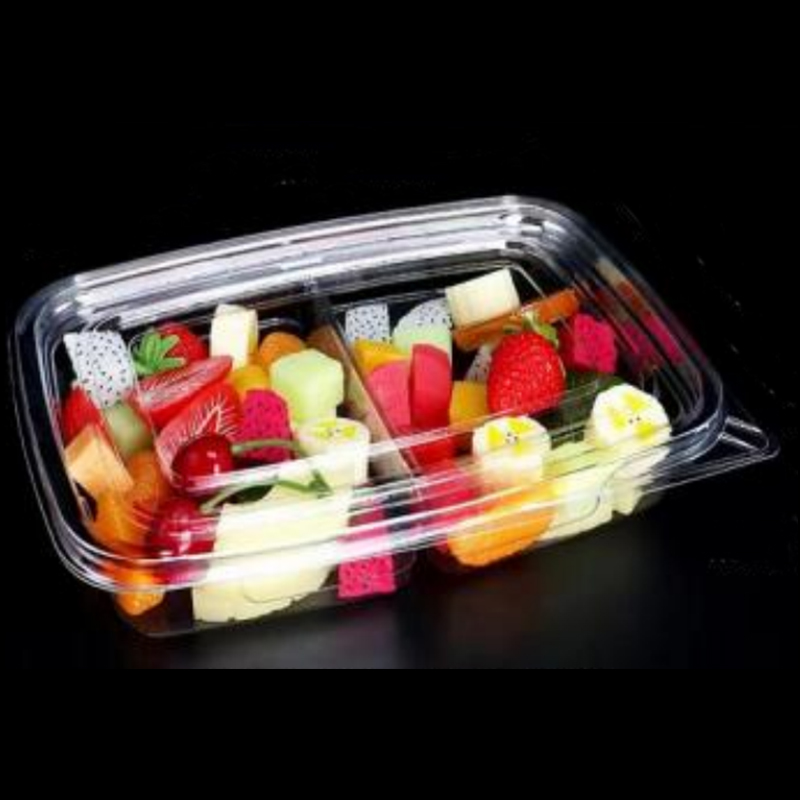 Duas-Compartment Salad Box inferior 245*175*45 mm HGF-fg2