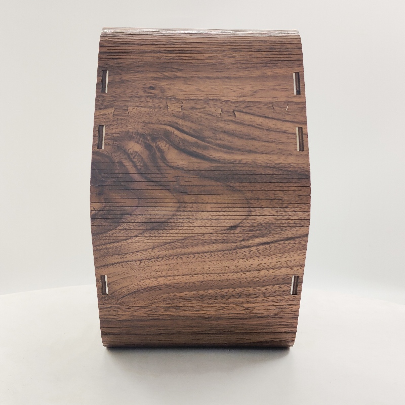 Caixa de login de madeira
